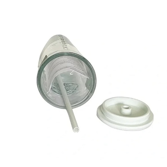 Starbucks 2023 Recycle Core Mint Glass Triangle Cold Cup Tumbler - Picture 4 of 4